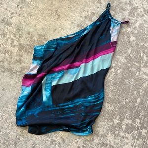 NWT Rachel Roy handkerchief hem halter dress